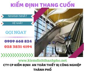 hình ảnh kiểm định thang cuốn