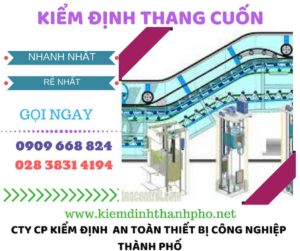 hình ảnh kiểm định thang cuốn