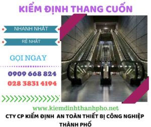 hình ảnh kiểm định thang cuốn