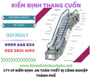 hình ảnh kiểm định thang cuốn