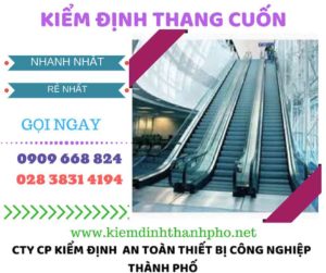 hình ảnh kiểm định thang cuốn