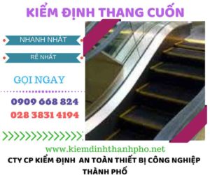 hình ảnh kiểm định thang cuốn