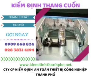 hình ảnh kiểm định thang cuốn