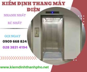 Hình ảnh kiểm định thang máy điện