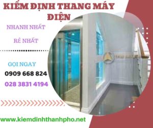 Hình ảnh kiểm định thang máy điện