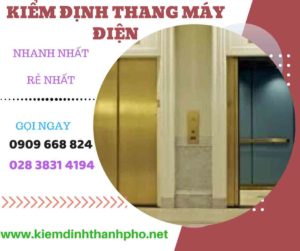 Hình ảnh kiểm định thang máy điện