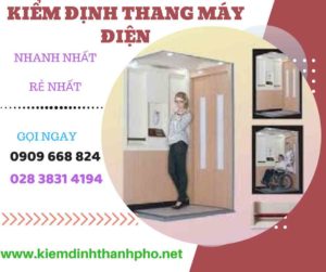 Hình ảnh kiểm định thang máy điện