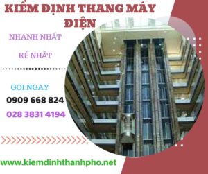 Hình ảnh kiểm định thang máy điện