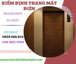 Hình ảnh kiểm định thang máy điện