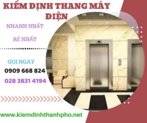 Hình ảnh kiểm định thang máy điện