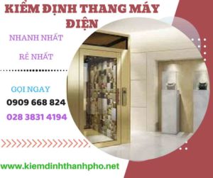 Hình ảnh kiểm định thang máy điện