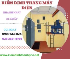 Hình ảnh kiểm định thang máy điện