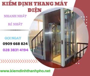 Hình ảnh kiểm định thang máy điện