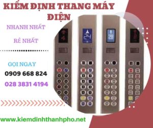 Hình ảnh kiểm định thang máy điện