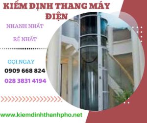 Hình ảnh kiểm định thang máy điện