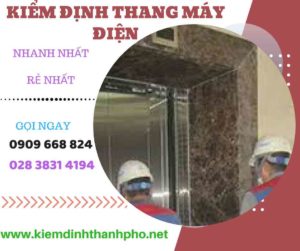 Hình ảnh kiểm định thang máy điện