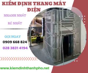 Hình ảnh kiểm định thang máy điện