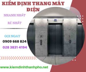 Hình ảnh kiểm định thang máy điện