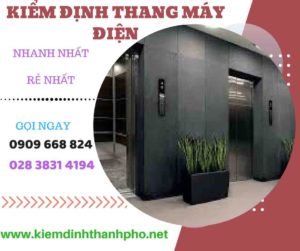 Hình ảnh kiểm định thang máy điện