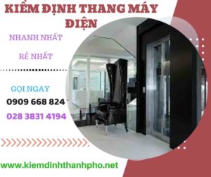 Hình ảnh kiểm định thang máy điện