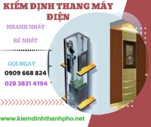 Hình ảnh kiểm định thang máy điện