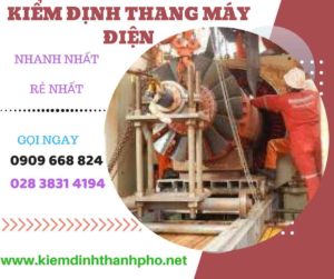 Hình ảnh kiểm định thang máy điện