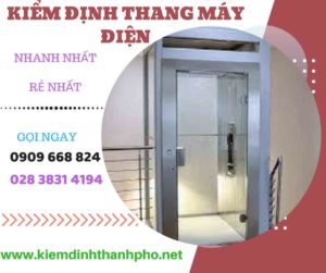 Hình ảnh kiểm định thang máy điện