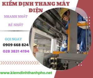 Hình ảnh kiểm định thang máy điện