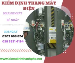 Hình ảnh kiểm định thang máy điện