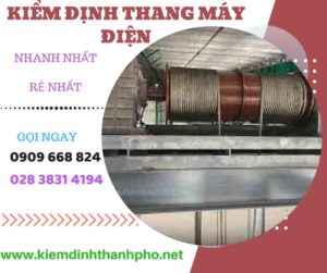 Hình ảnh kiểm định thang máy điện