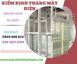 Hình ảnh kiểm định thang máy điện