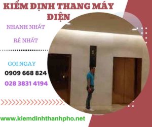 Hình ảnh kiểm định thang máy điện