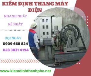 Hình ảnh kiểm định thang máy điện