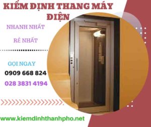 Hình ảnh kiểm định thang máy điện