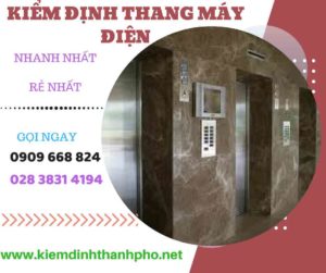 Hình ảnh kiểm định thang máy điện