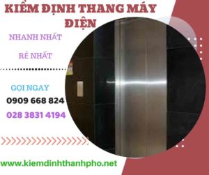 Hình ảnh kiểm định thang máy điện