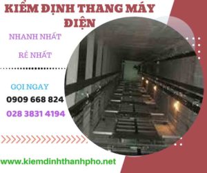 Hình ảnh kiểm định thang máy điện