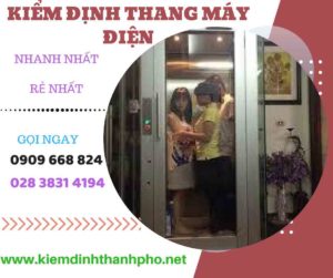 Hình ảnh kiểm định thang máy điện