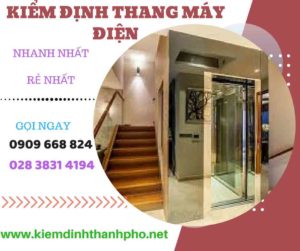 Hình ảnh kiểm định thang máy điện