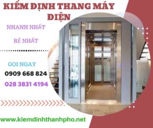 Hình ảnh kiểm định thang máy điện