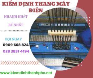 Hình ảnh kiểm định thang máy điện