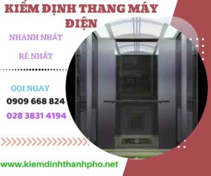 Hình ảnh kiểm định thang máy điện