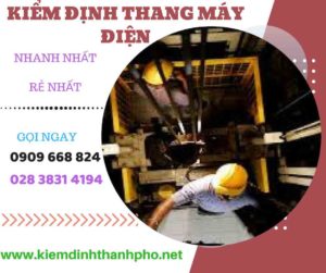 Hình ảnh kiểm định thang máy điện