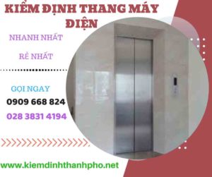 Hình ảnh kiểm định thang máy điện