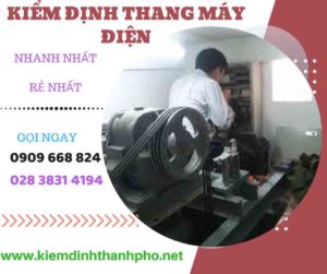 Hình ảnh kiểm định thang máy điện