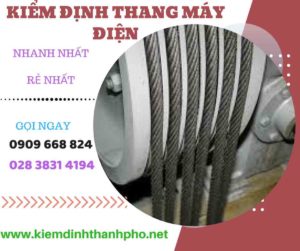 Hình ảnh kiểm định thang máy điện