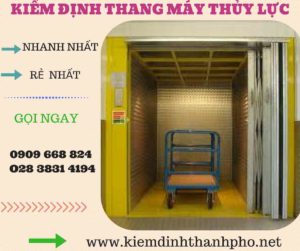 Hình ảnh kiểm định thang máy thủy lực