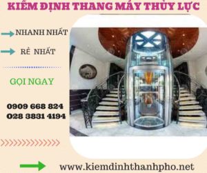 Hình ảnh kiểm định thang máy thủy lực