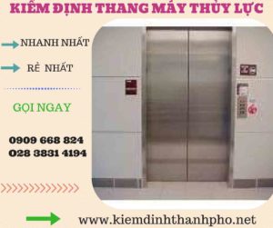 Hình ảnh kiểm định thang máy thủy lực