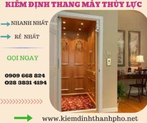 Hình ảnh kiểm định thang máy thủy lực